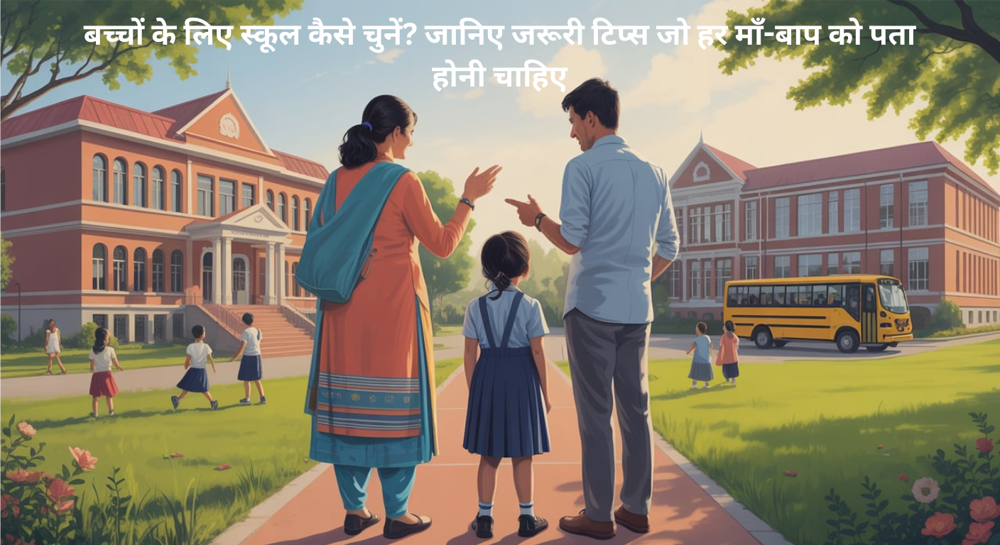 🎯 बच्चों के लिए स्कूल कैसे चुनें? जानिए जरूरी टिप्स जो हर माँ-बाप को पता होनी चाहिए