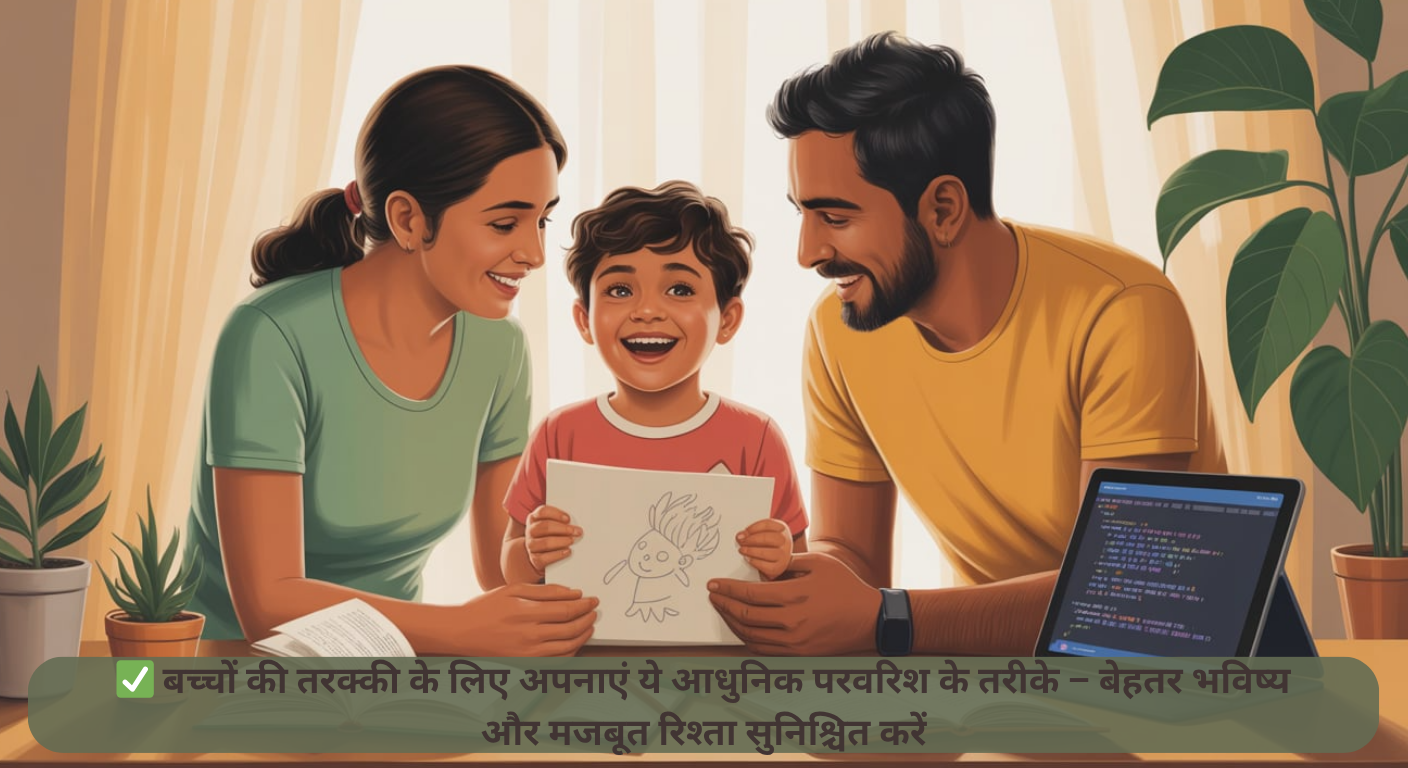 ✅ बच्चों की तरक्की के लिए अपनाएं ये आधुनिक परवरिश के तरीके – बेहतर भविष्य और मजबूत रिश्ता सुनिश्चित करें